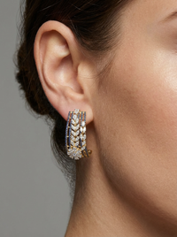 Bali with Leaf Silver Earrings | Zeya Luxe Jewels
