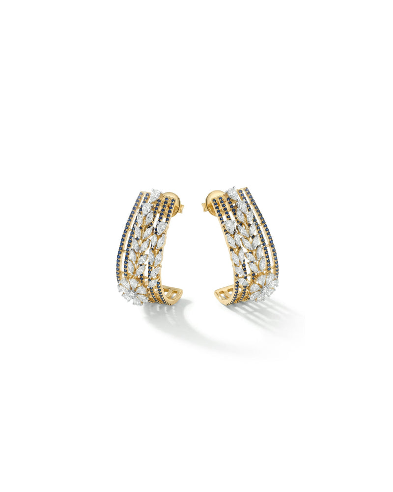 Bali with Leaf Silver Earrings | Zeya Luxe Jewels