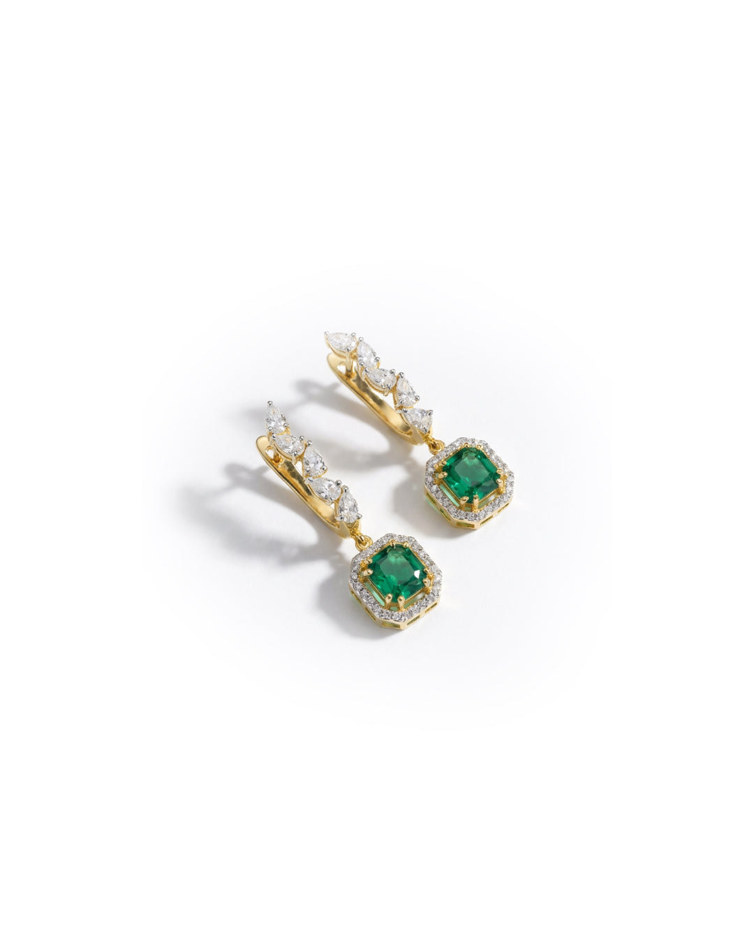 Emerald drop Earrings