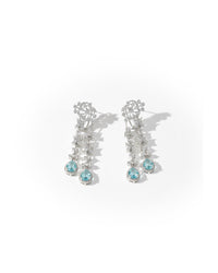 Dangler Silver Earrings | Zeya Luxe Jewels