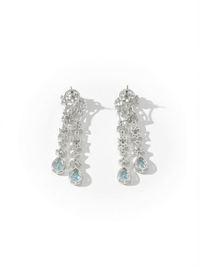 Dangler Silver Earrings | Zeya Luxe Jewels