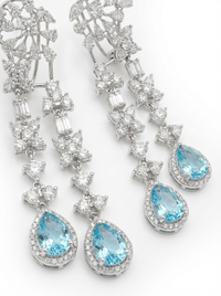 Dangler Silver Earrings | Zeya Luxe Jewels