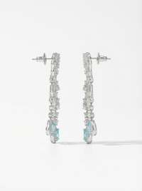 Dangler Silver Earrings | Zeya Luxe Jewels