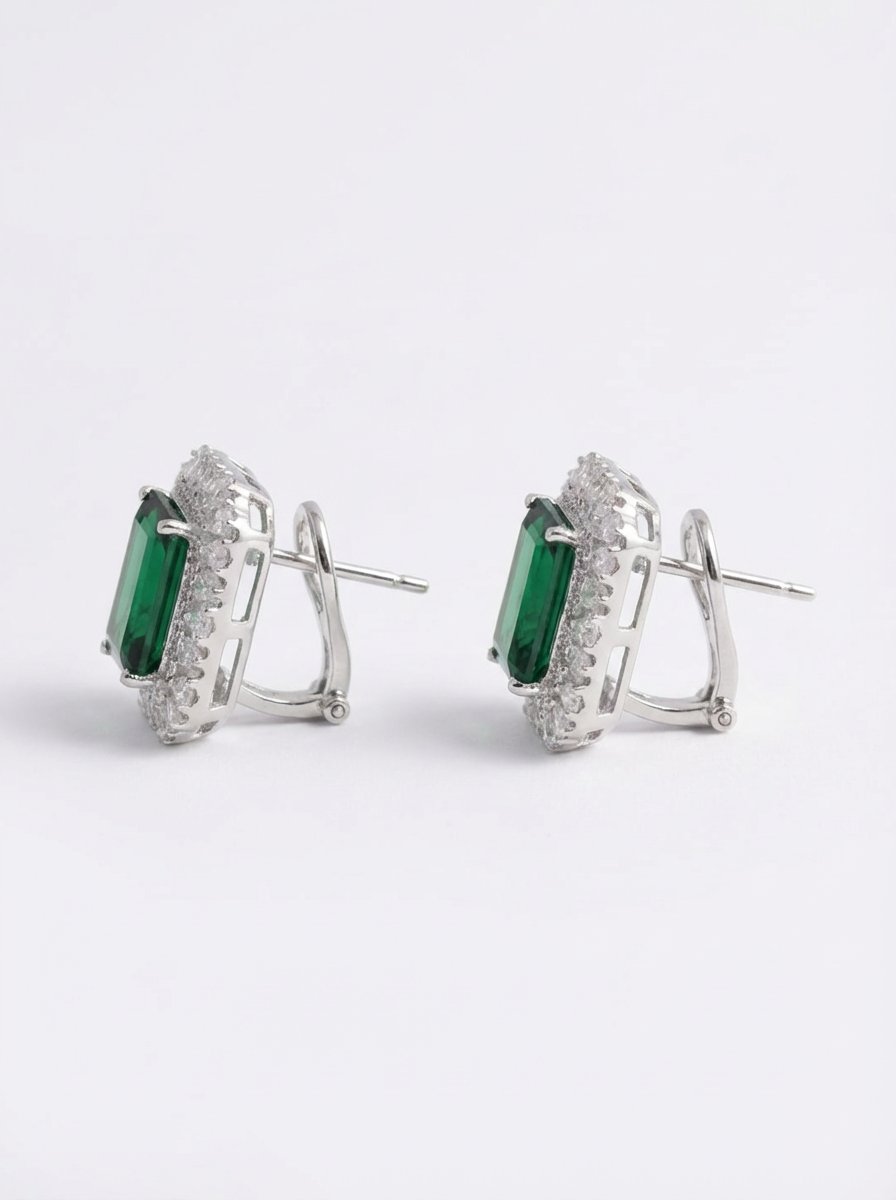 Emerald Stud Earrings