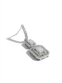 Elegance Silver Earrings | Zeya Luxe Jewels