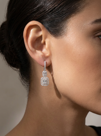 Elegance Silver Earrings | Zeya Luxe Jewels