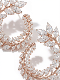 Leaf Bali Silver Earrings | Zeya Luxe Jewels