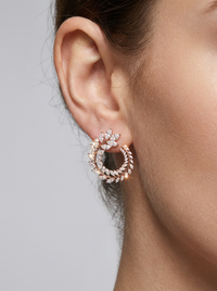 Leaf Bali Silver Earrings | Zeya Luxe Jewels