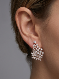 Impactful Stud Silver Earrings | Zeya Luxe Jewels
