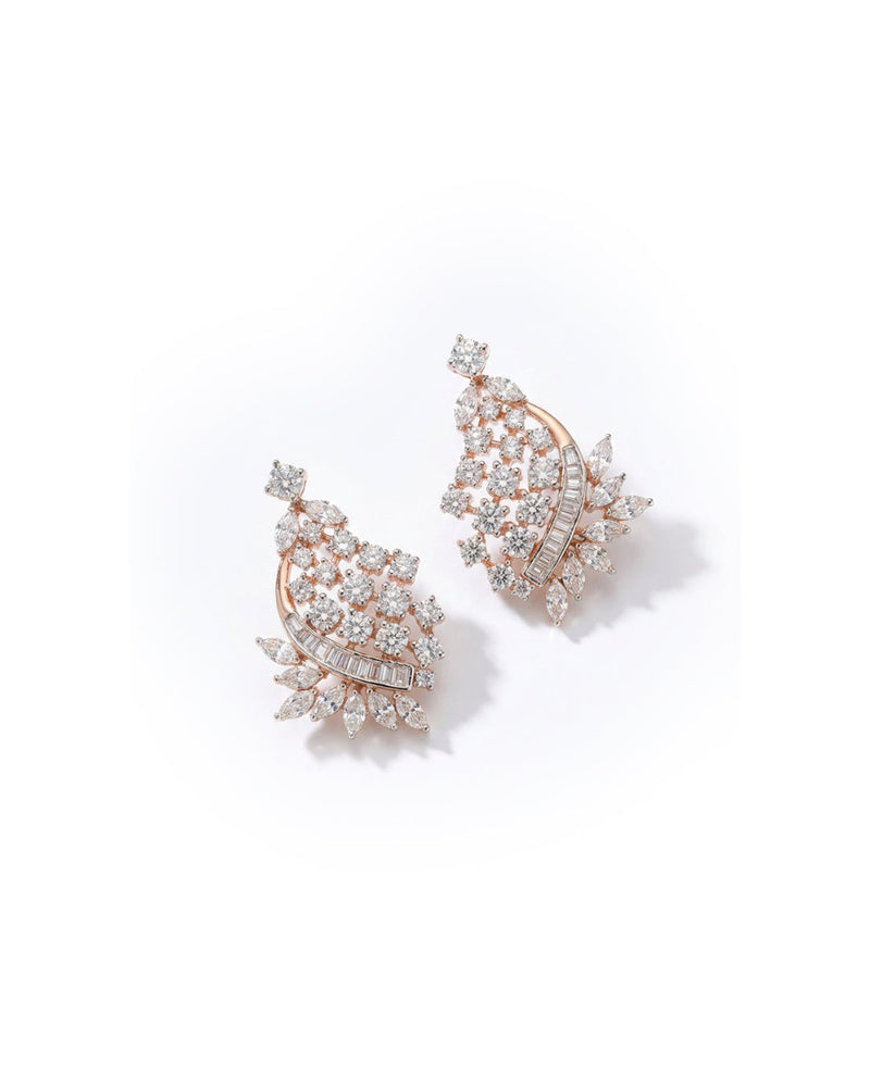 Impactful Stud Silver Earrings | Zeya Luxe Jewels
