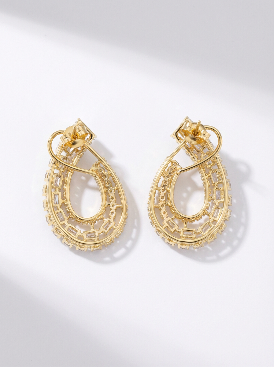 3 Lines Alternate Heavy Earrings