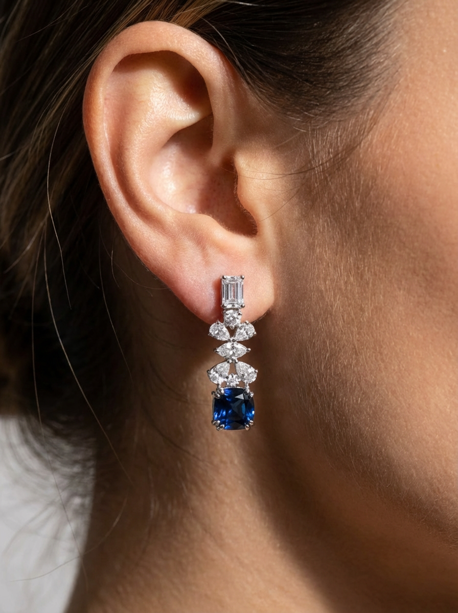 A perfect pear shapped danglers