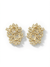 Gemstone Stud Silver Earrings | Zeya Luxe Jewels