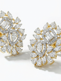 Gemstone Stud Silver Earrings | Zeya Luxe Jewels