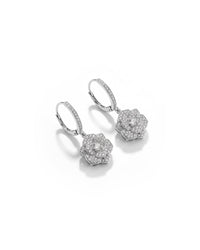 Flower Drop Silver Earrings | Zeya Luxe Jewels
