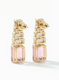 Gemstone Occasion Dangler Silver Earrings | Zeya Luxe Jewels