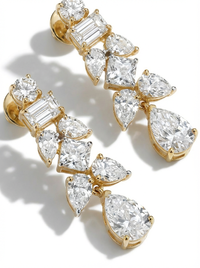 Blooming Gemstone Silver Earrings | Zeya Luxe Jewels