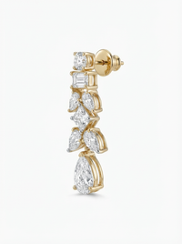 Blooming Gemstone Silver Earrings | Zeya Luxe Jewels