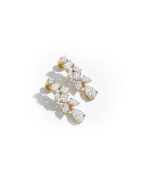 Blooming Gemstone Silver Earrings | Zeya Luxe Jewels