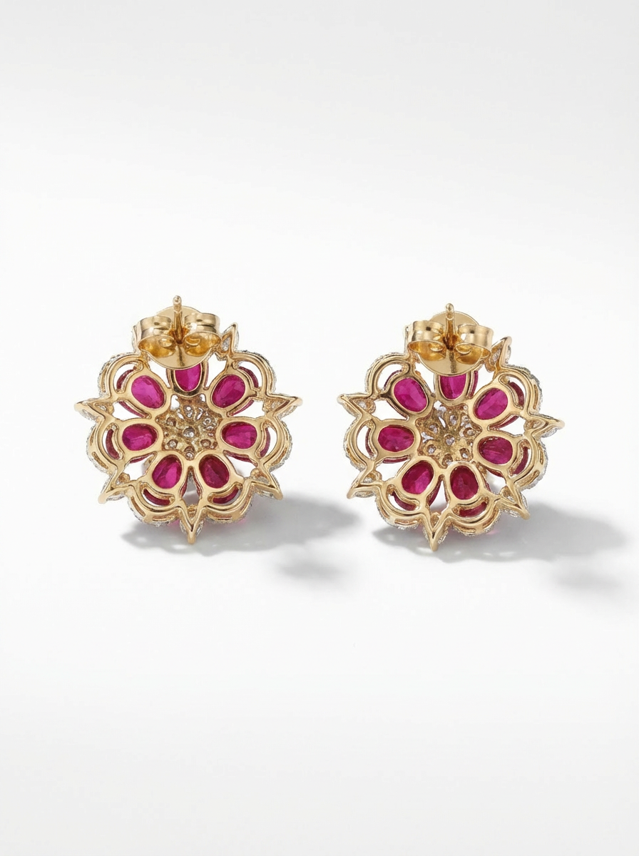 Ruby Stud Earrings