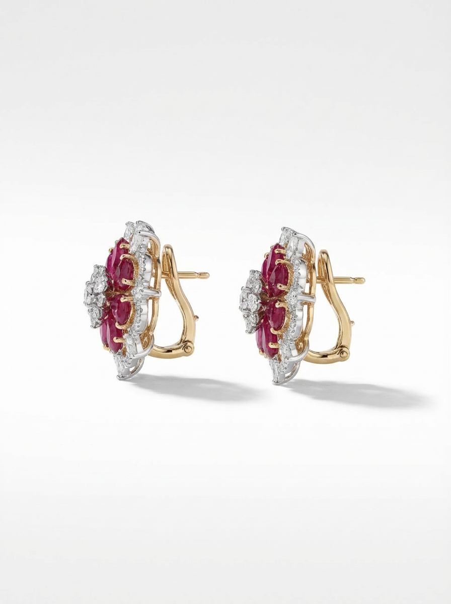 Ruby Stud Earrings