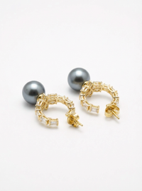 Bali with Moti Pearl Silver Earrings | Zeya Luxe Jewels