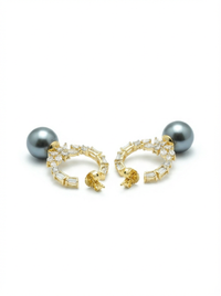 Bali with Moti Pearl Silver Earrings | Zeya Luxe Jewels