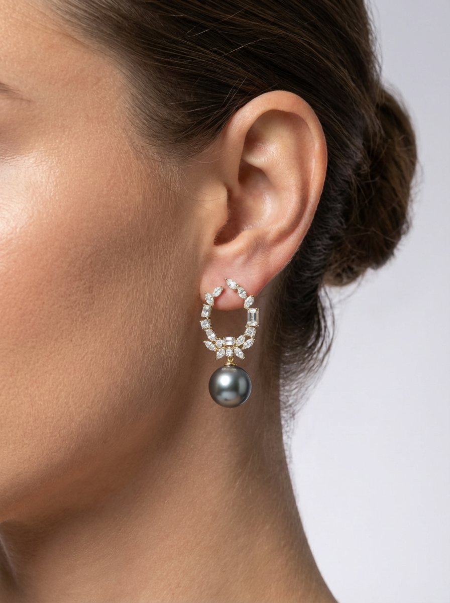 Bali with moti Earrings