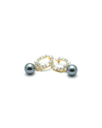 Bali with Moti Pearl Silver Earrings | Zeya Luxe Jewels