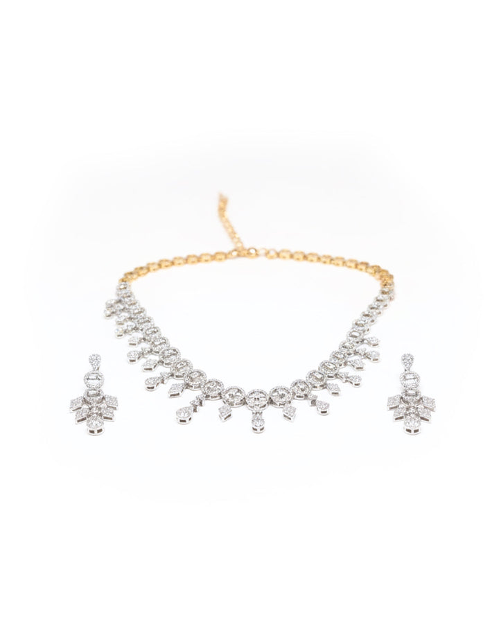 Dangler Style Gemstone Necklace Set | Zeya Luxe Jewels