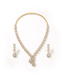 Drop Style Gemstone Necklace Set | Zeya Luxe Jewels