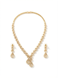 Drop Style Gemstone Necklace Set | Zeya Luxe Jewels