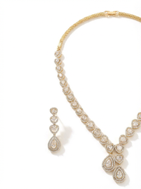 Drop Style Gemstone Necklace Set | Zeya Luxe Jewels