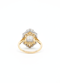 Diamond Shaped Gemstone Silver Ring | Zeya Luxe Jewels