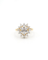 Gemstone Stud Silver Ring | Zeya Luxe Jewels