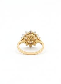Gemstone Stud Silver Ring | Zeya Luxe Jewels