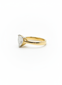 Heart Stud Gemstone Silver Ring | Zeya Luxe Jewels