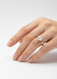 Heart Stud Gemstone Silver Ring | Zeya Luxe Jewels