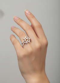 Elegant Gemstone Silver Ring | Zeya Luxe Jewels