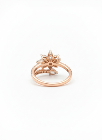 Flower Band Silver Ring | Zeya Luxe Jewels