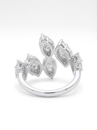 Overlapping Band Silver Ring | Zeya Luxe Jewels