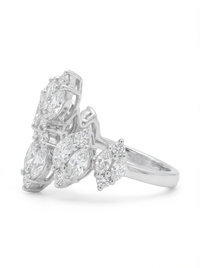Overlapping Band Silver Ring | Zeya Luxe Jewels