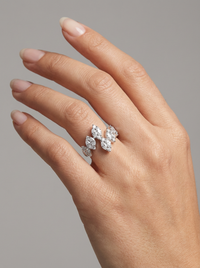 Overlapping Band Silver Ring | Zeya Luxe Jewels