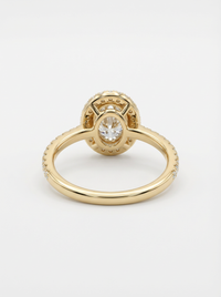 Oval Stud Gemstone Silver Ring | Zeya Luxe Jewels