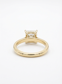 Princess Stud Gemstone Silver Ring | Zeya Luxe Jewels