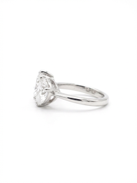 Pear & Heart Gemstone Silver Ring | Zeya Luxe Jewels