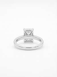 Classic Radiant Cut Gemstone Silver Ring | Zeya Luxe Jewels