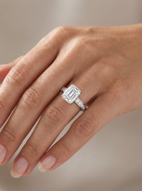 Classic Radiant Cut Gemstone Silver Ring | Zeya Luxe Jewels