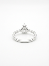Pear Cut Gemstone Silver Ring | Zeya Luxe Jewels