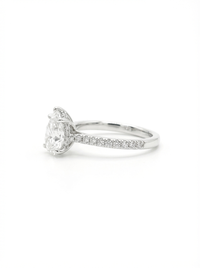 Pear Cut Gemstone Silver Ring | Zeya Luxe Jewels